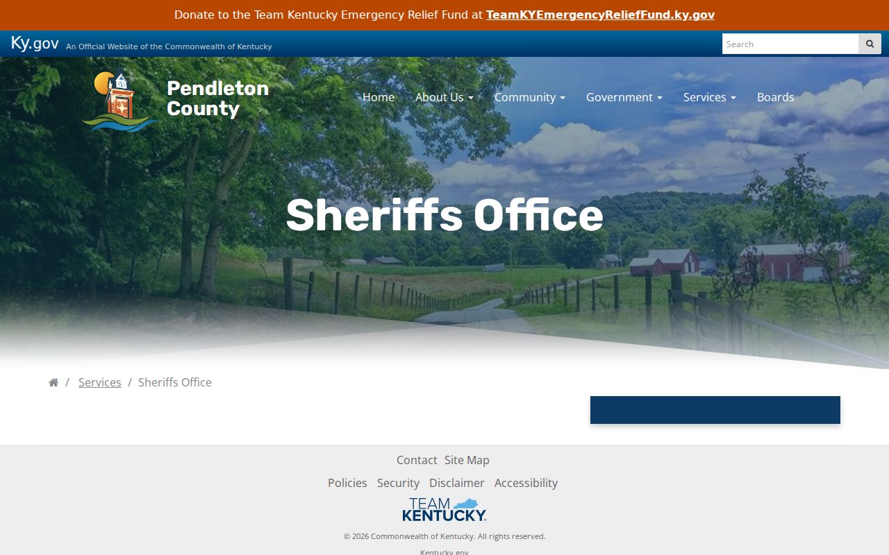 Pendleton County Sheriff's Office criminal report information